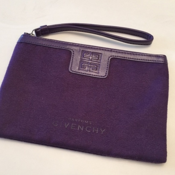 Givenchy Handbags - Givenchy Purple Wristlet Clutch Bag Pouch NWOT